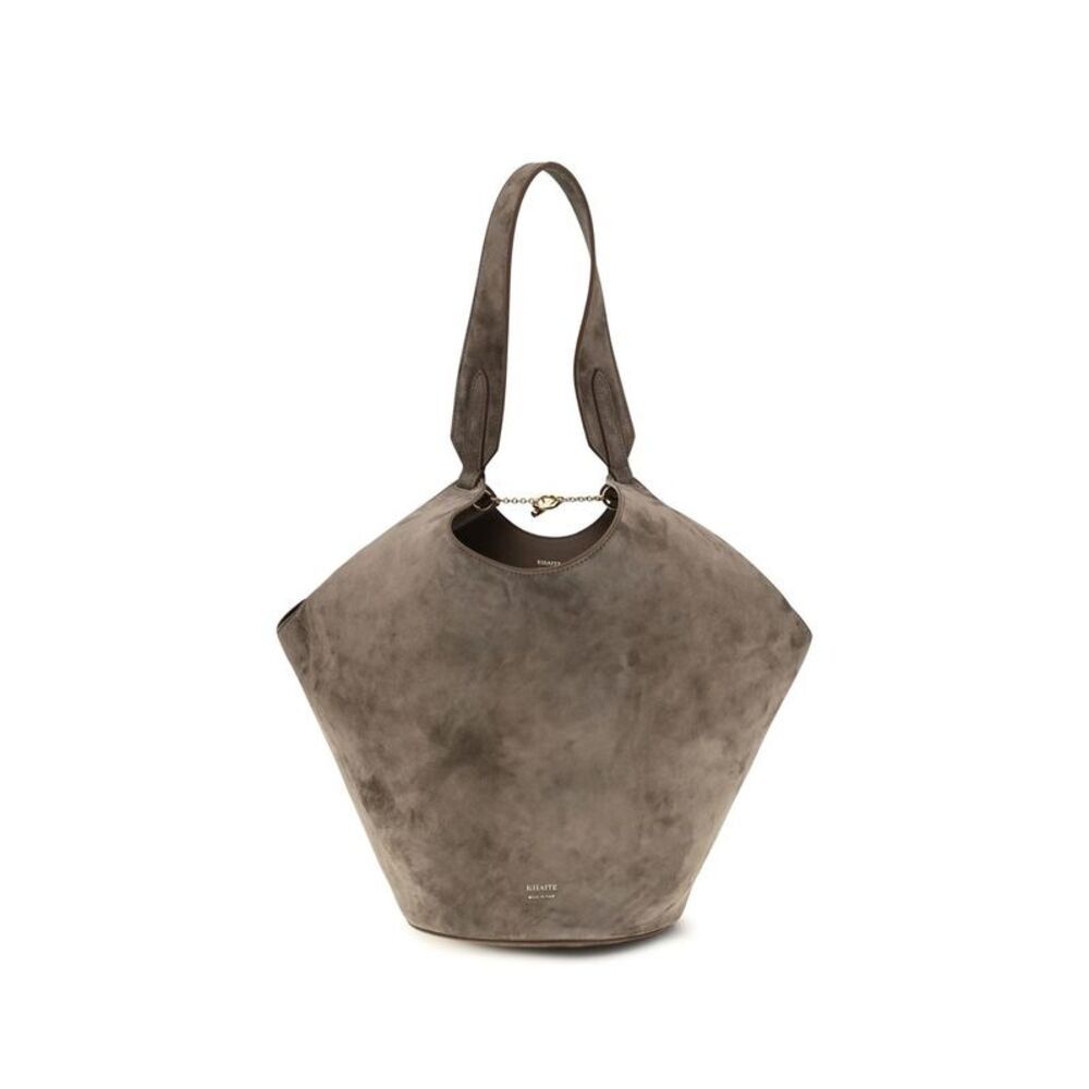 Khaite Beige Calf Leather Bos Taurus Shoulder Women's Bag